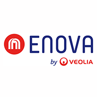 Enova logo, proud strategic member of MEFMA - Middle East Facility Management Association