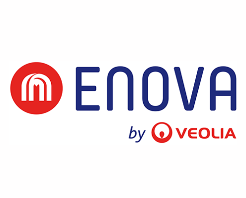 Enova logo, proud strategic member of MEFMA - Middle East Facility Management Association