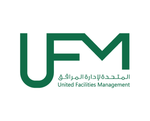 United Facilities Management (UFM) logo, proud strategic member of MEFMA - Middle East Facility Management Association