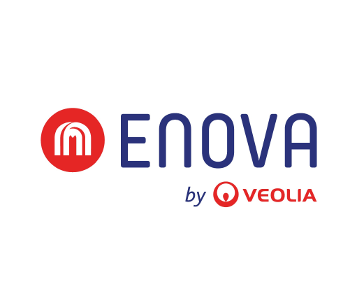 Enova logo, proud strategic member of MEFMA - Middle East Facility Management Association