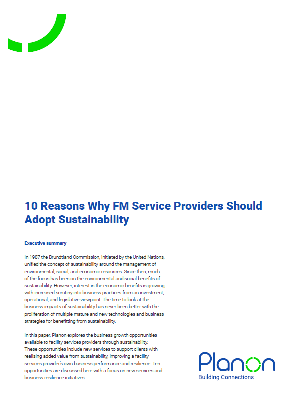 10 reasons why FM service providers should adopt sustainability