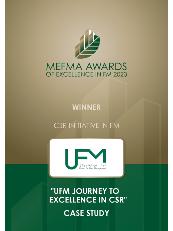 UFM Journey to Excellence in CSR